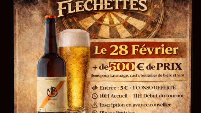 Darts tournament -Caves des Collines