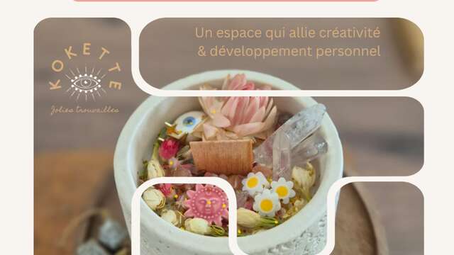 Atelier bougies "Le temps d'éclore" chez Kokette