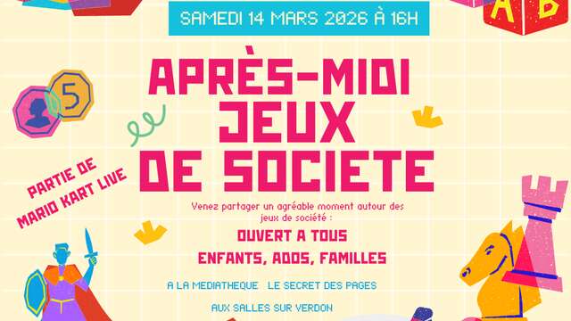 Après-midis "Jeux de société"