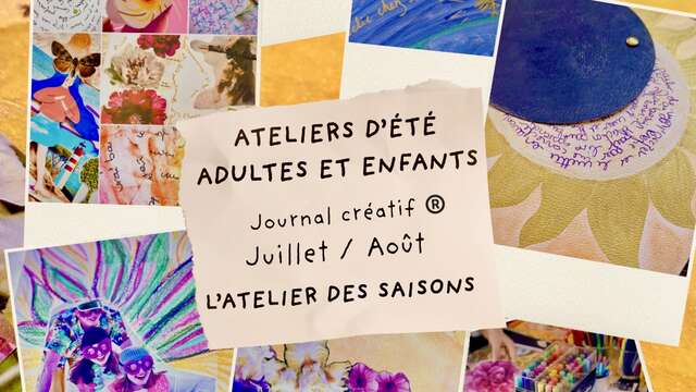 Atelier Journal créatif Adultes et + 15 ans : "L'été", "l'éclipse totale", "Le cycle des émotions"