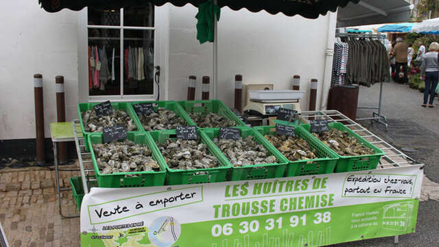 Takeaway from Les Huîtres de Trousse Chemise, shellfish, crustaceans