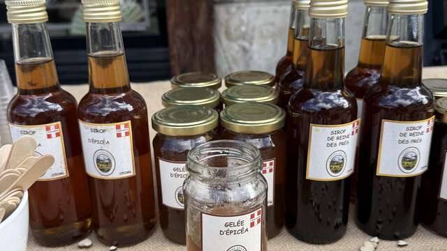 Dégustation au Mont Local sirops et gelées - L'Arène des Prés