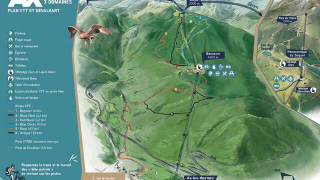 Bike Park VTT and VTTAE at Ax 3 Domaines