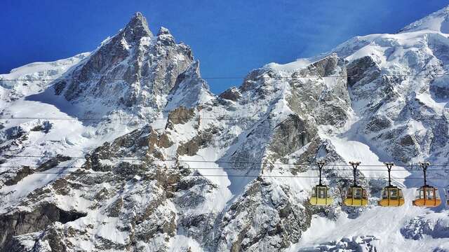 The freeride ski area of La Grave La Meije