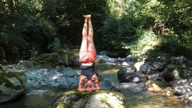 Séance de Yoga au refuge du Crêt du Poulet