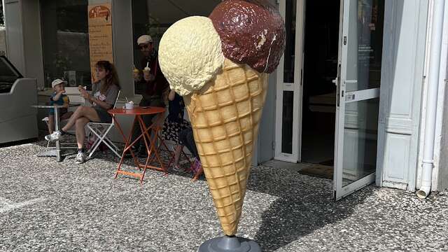 Pasteles y helados de La Bonbonnière de l'île de Ré