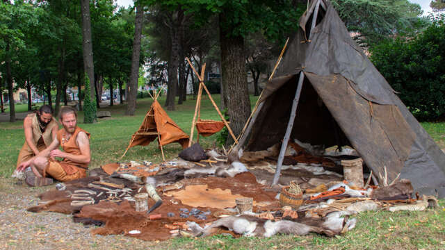 Camp préhistorique de la médiathèque Gilbert Dalet