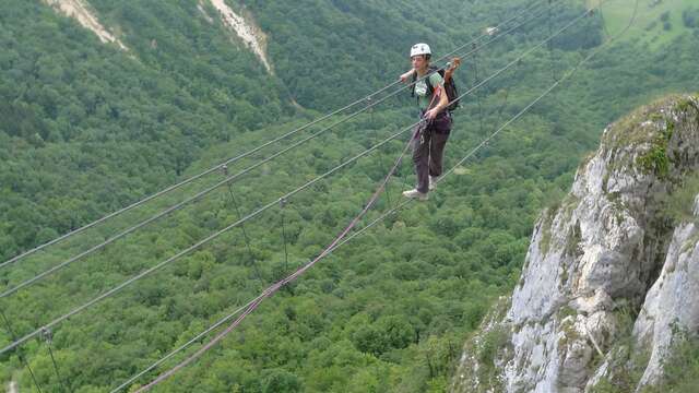 Encadrement via ferrata