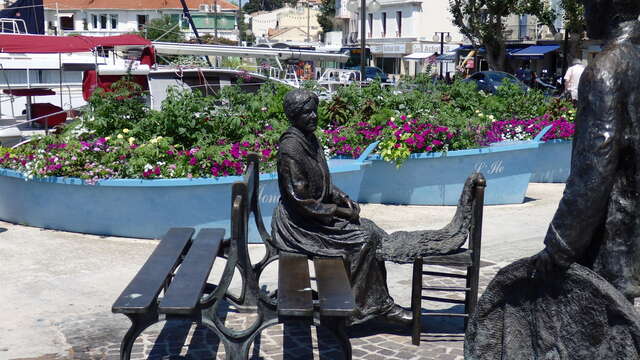 Bronzestatuen Der Fischer und die Erntemaschine