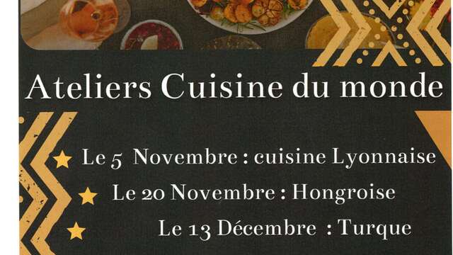 Ateliers cuisine du monde