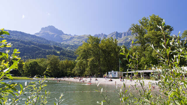 Walking trail along the water's edge