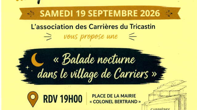 Journées du patrimoine : visite nocturne de Saint Restitut