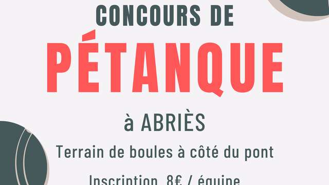Concours de pétanque