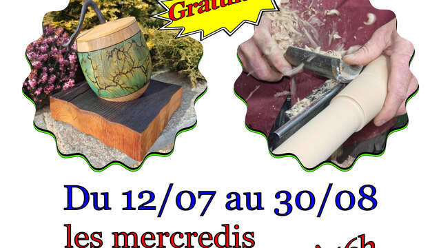 Démonstrations Gratuites Tournage sur bois et Gravure laser