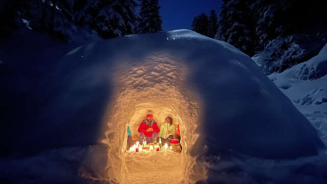 igloo apetizer with Igloo Raquettes