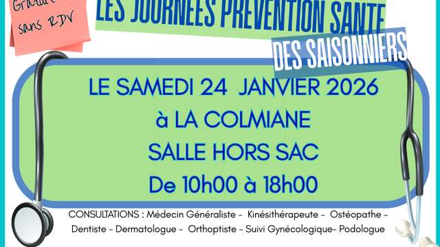 Les Journées Prévention Santé des Saisonniers