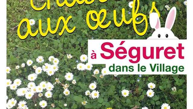 Chasse aux œufs au cœur du village de Séguret