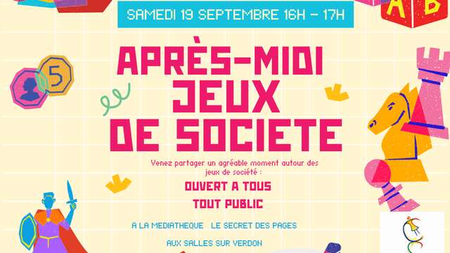 Après-midis "Jeux de société"
