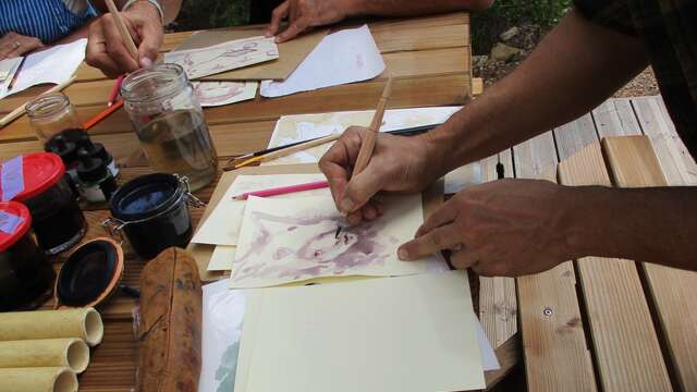 Atelier - Peinture au vin