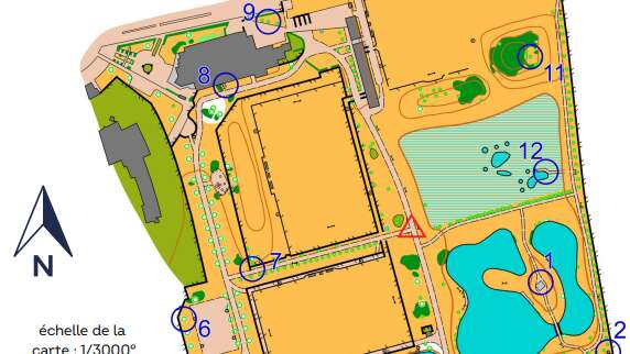 Parcours d'orientation au Cerey - Parcours Bleu