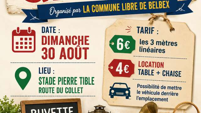 Vide grenier de Belbex