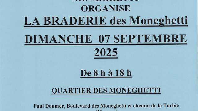 Braderie des Moneghetti