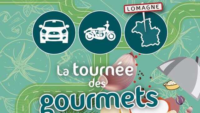 Coche de rallye-enigmas "El tour gourmet".