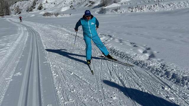 Cours de ski nordique 1h : le skating