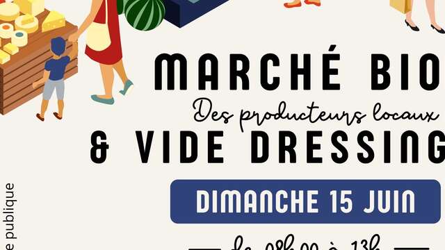 marché bio et vide dressing