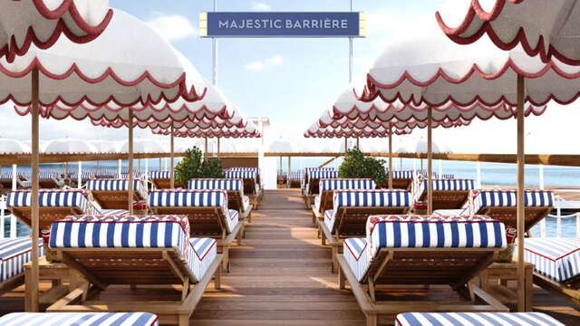 Ciro's Cannes, La plage privée du Majestic