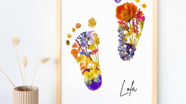 Atelier adulte Tableau fleuri