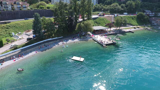 Plage de Saint-Gingolph (France)