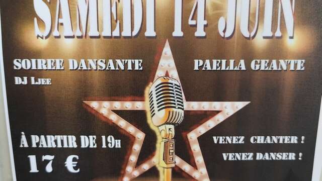 Tanzabend -Karaoke-Paëlla im Freien