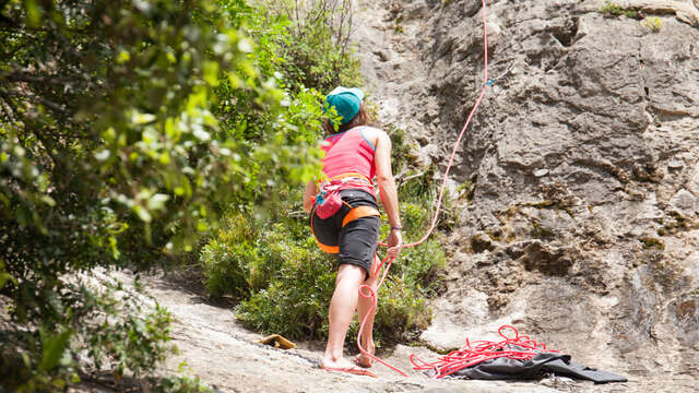 Site d'escalade : le Rocher des Bagarèdes - Vallon Sourn