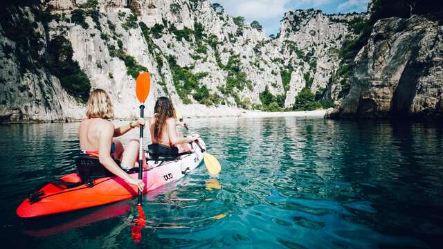Au coucher de soleil, randonnée en kayak de mer et snorkeling  2h avec LO'KAYAK