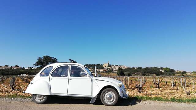 Escapade dans le vignoble en 2CV au départ de la Bastide St Dominique