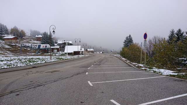 Les Rosières car park