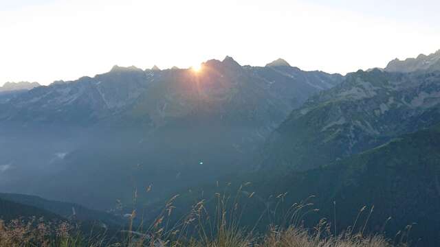 Hike at daybreak