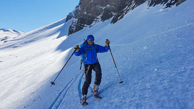 Sortie ski de randonnée avec un guide de haute montagne