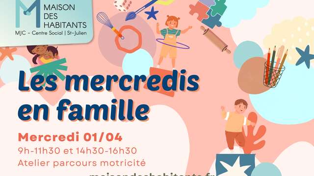 Les mercredis en famille - Atelier parcours motricité