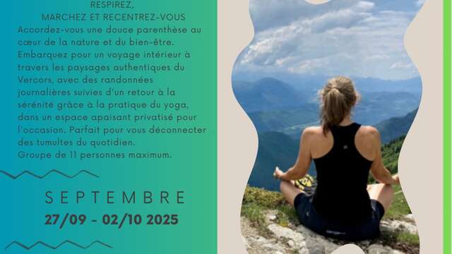 Séjour rando/yoga Vercors