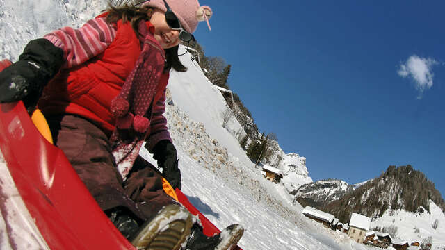 Sledging slope - Le Plan area