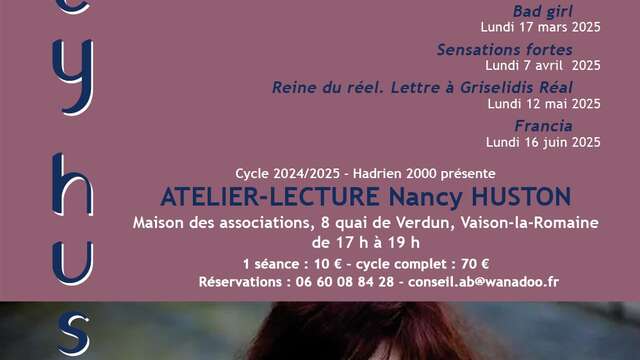 Atelier Lecture Nancy Huston - Hadrien 2000