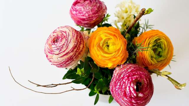 Stage d'art floral spécial fête des grands-mères