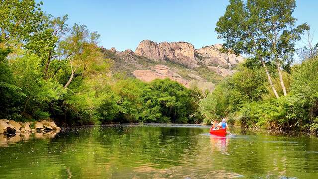 Canoë outing on the Argens river