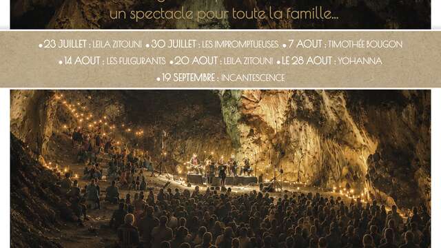Concierto de «Yohanna» en la cueva de Lombrives