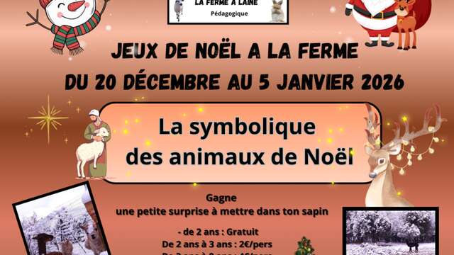 Kerstspelletjes op de boerderij "Les Pagas du Ventoux