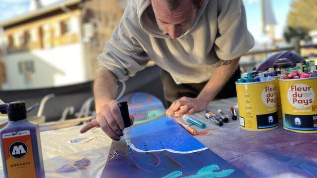 Customisation de skis avec Kime Art et Dream Lois