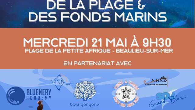 Nettoyage de la plage et des fonds marins de Beaulieu-sur-Mer