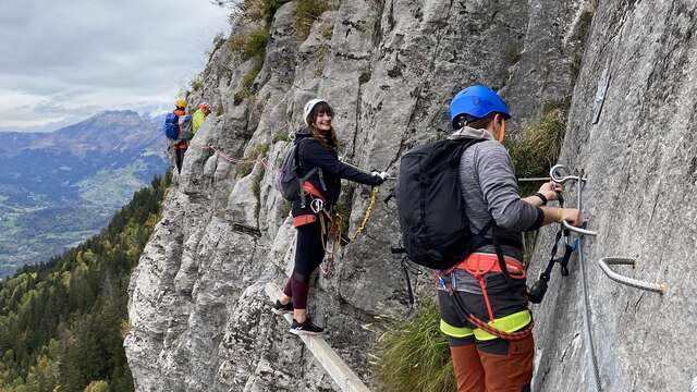 Via Ferrata avec Vincent, Guide du Bureau Montagne de Passy